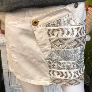 Desigual Jean skirt size 2 NWT